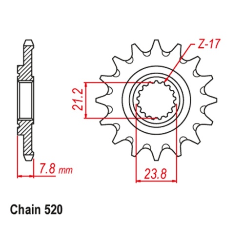 Sprocket Front 520-14T