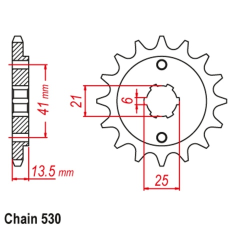 Sprocket Front 530-15T