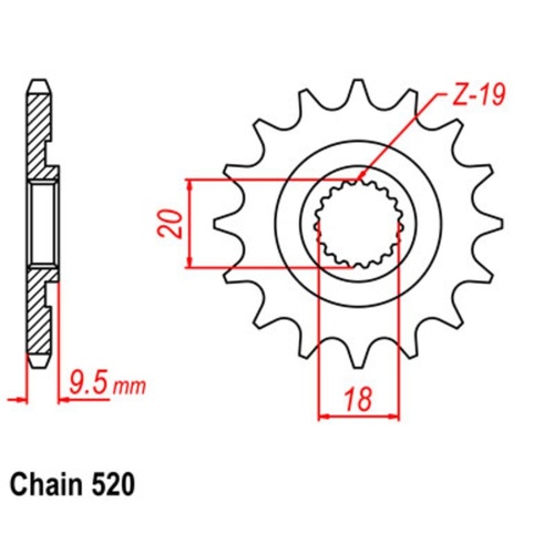 Sprocket Front 520-13T