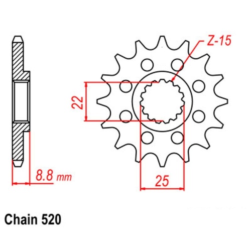 Sprocket Front 520-13T