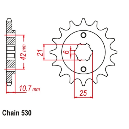 Sprocket Front 530-16T