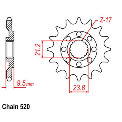 Sprocket Front 520-14T