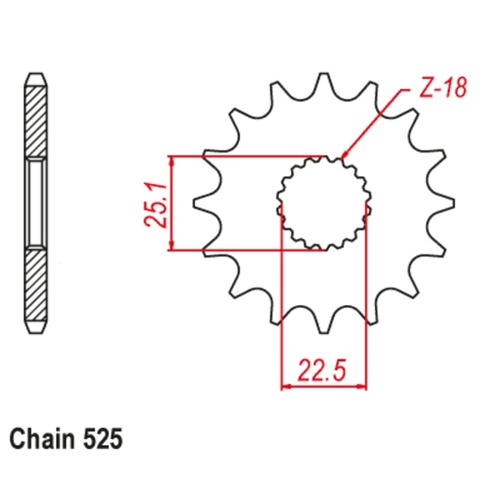 Sprocket Front 525-16T