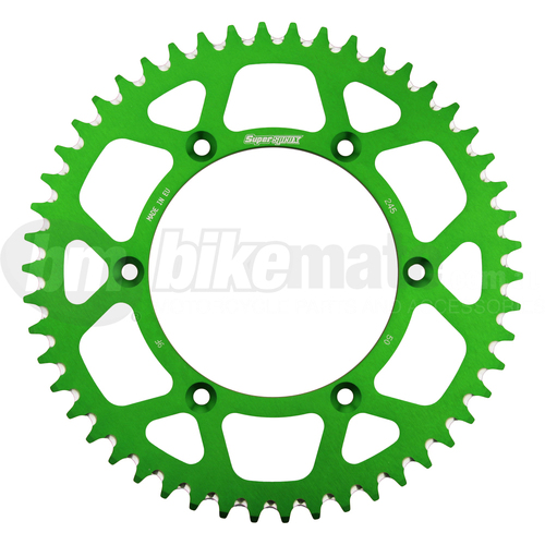 Sprocket Rear Alloy Green 420-52T