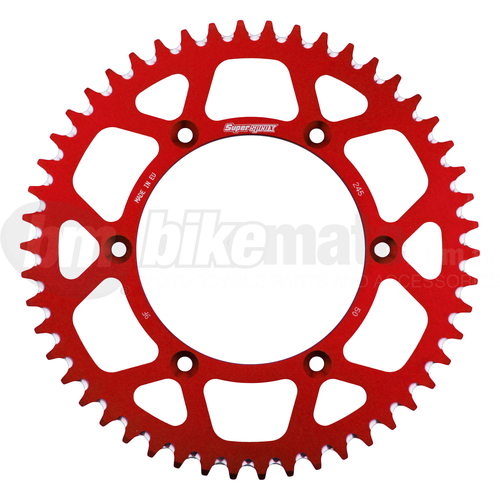 Sprocket Rear Alloy Red 420-49T