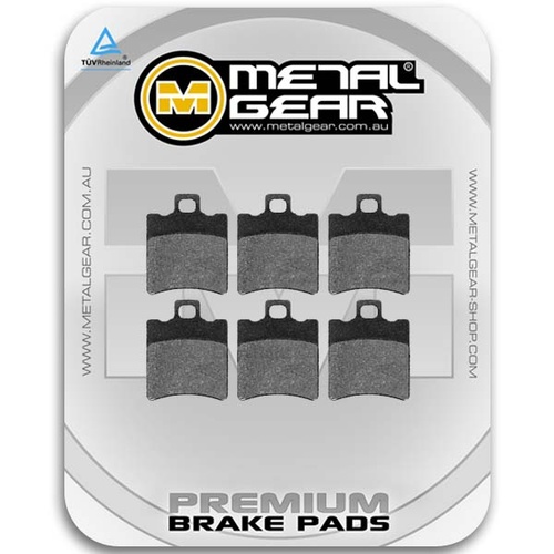 Brake Pads Organic (6 Piece Single Set)