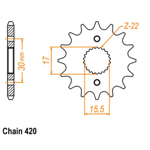 Sprocket Front Ultralight 420-13T