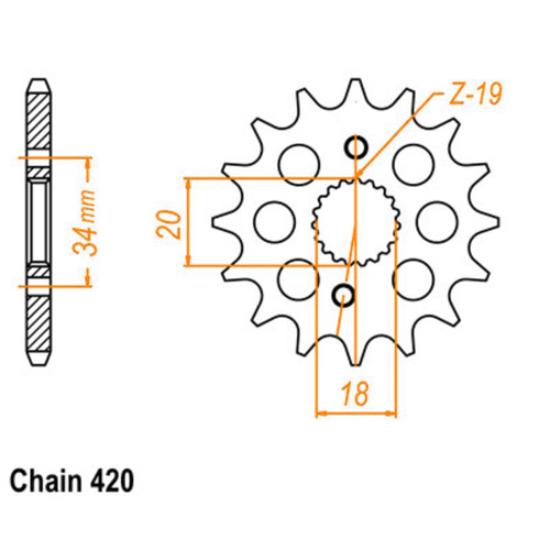 Sprocket Front Ultralight 420-15T