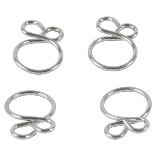 Hose Clamps - Wire Type - 9.7mm ID - 4 Pack