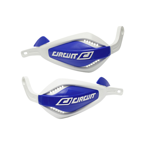 Hand Guards P4 - Alloy -White / Blue - 7/8 Bar
