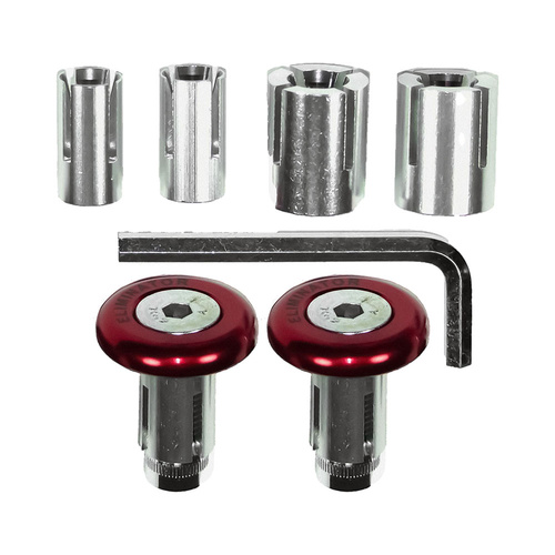 Handlebar Ends - Red 3 in 1 30mm / 7/8" - Each