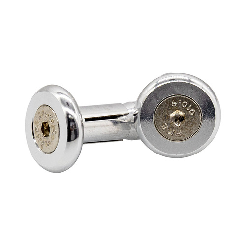 Handlebar Ends - 2 in 1 - 30mm - Silver - Pair