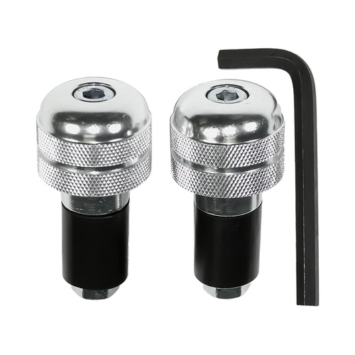 Handlebar Ends - Weights Silver - 7/8" Bars - Pair