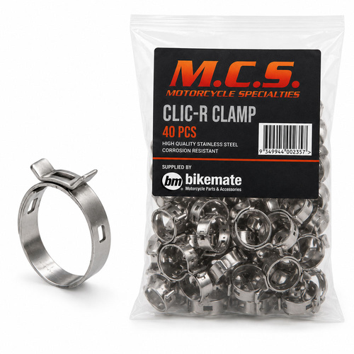 Hose Clamps - Clic-R Type - 8mm - 40 Pack