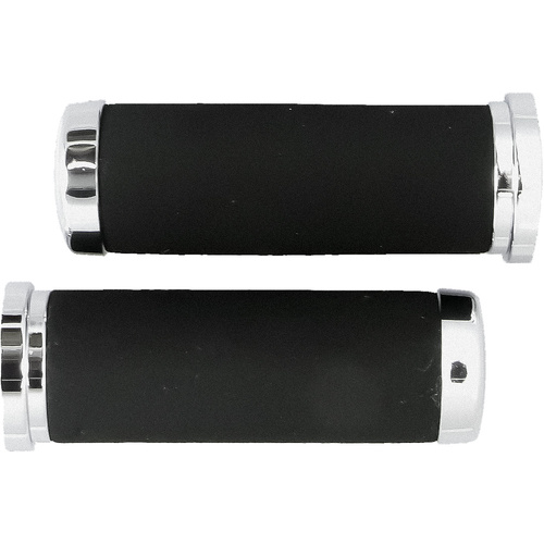 Road Grips - Grey - Foam With Chrome Tips 1* Bars