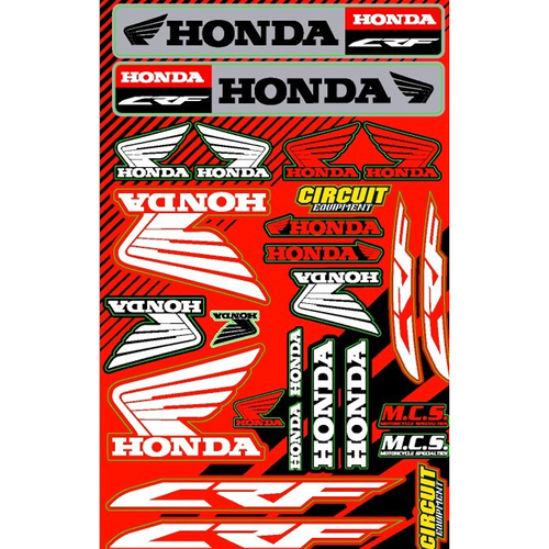 Sticker Sheet - Honda CRF/ XR Style- V2