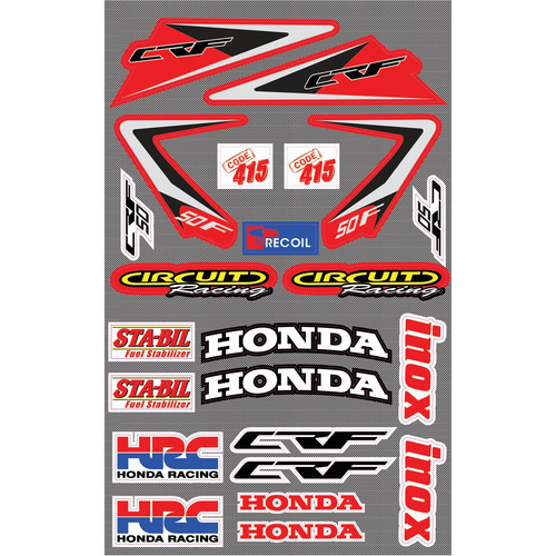 Sticker Sheet - Honda CRF50