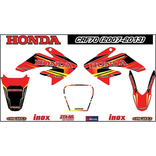 Sticker Sheet - Honda CRF70 2007-2013 V1