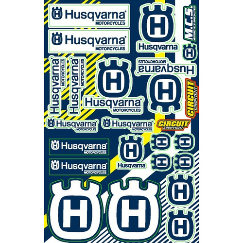 Sticker Sheet - Husqvarna Generic