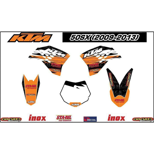 Sticker Sheet - KTM 50SX 2009-2013
