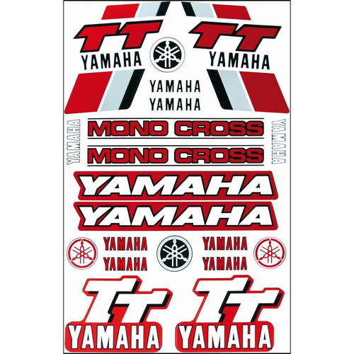 Sticker Sheet - Yamaha Old School TT Style