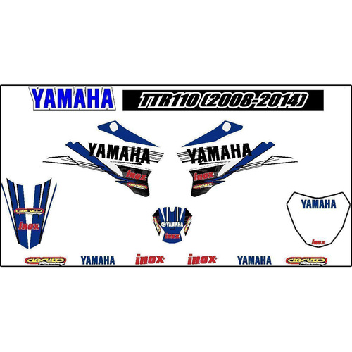 Sticker Sheet - Yamaha TTR110 2008-2014 Style
