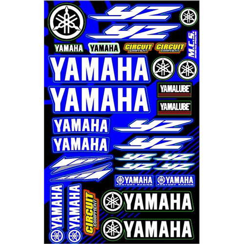 Sticker Sheet - Yamaha YZ Style Universal V2