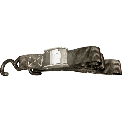 Tie Down - 40mm - Strap / Soft Hook - Black - Pair