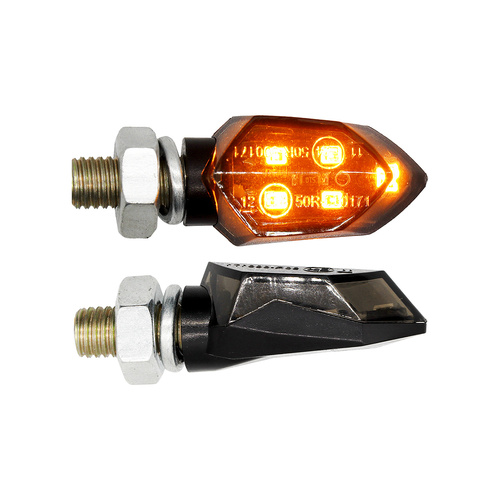 Indicator Pair - Micro Shark Black - LED