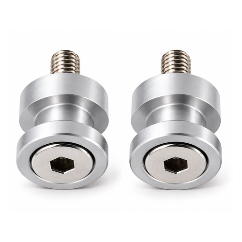 Race Stand Knob - M10 x 35mm - Silver - Pair