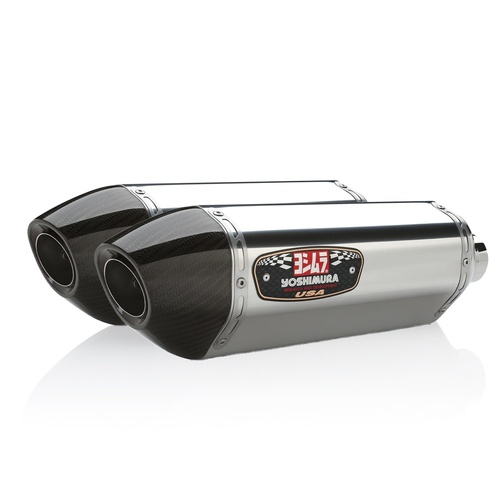 Exhaust - R-77 - Dual Slip-on System - Stainless Mufflers
